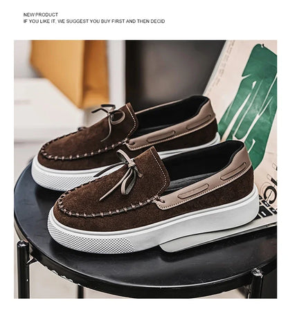 Serra Classic Suede Leather Loafers