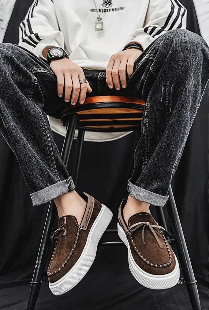 Serra Classic Suede Leather Loafers